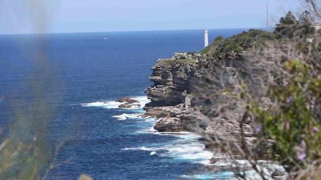 The cliffs off Dover Heights closest to Melissa Caddick's home. Picture: NCA NewsWire/Damian Shaw