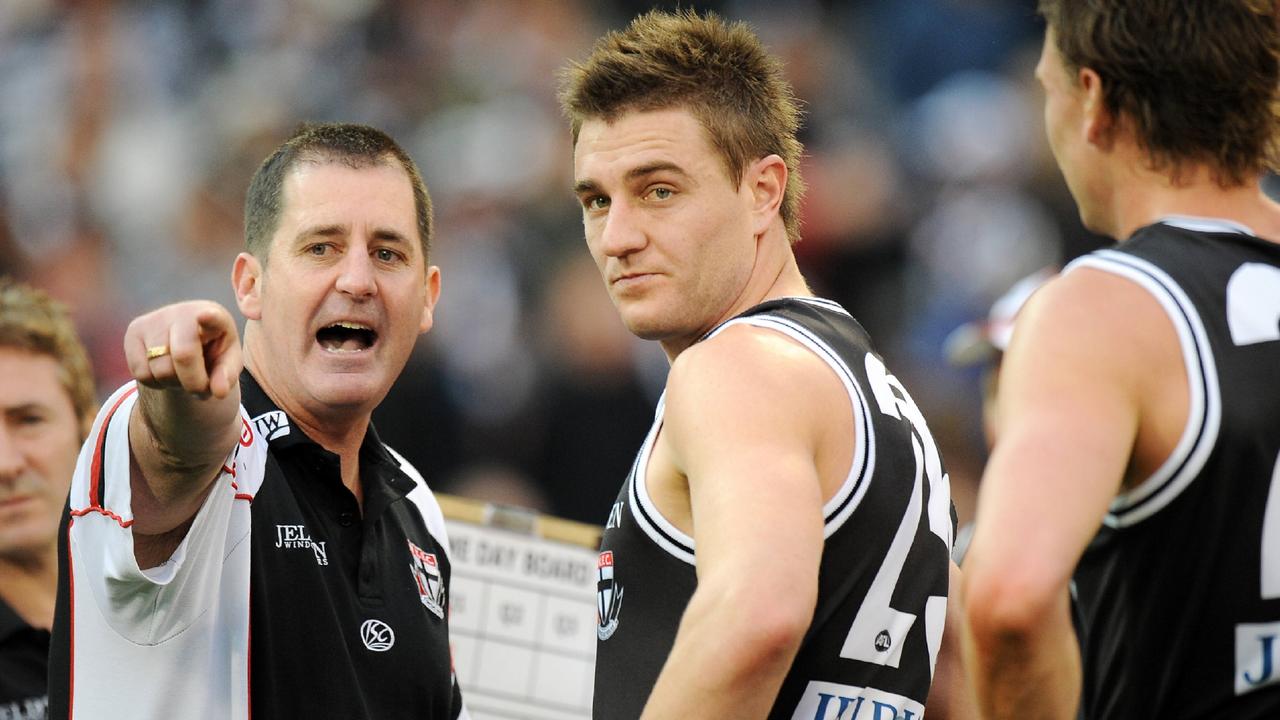 Former St Kilda coach Ross Lyon reveals he never knew the full extent of Fishers’ issues during his playing career.