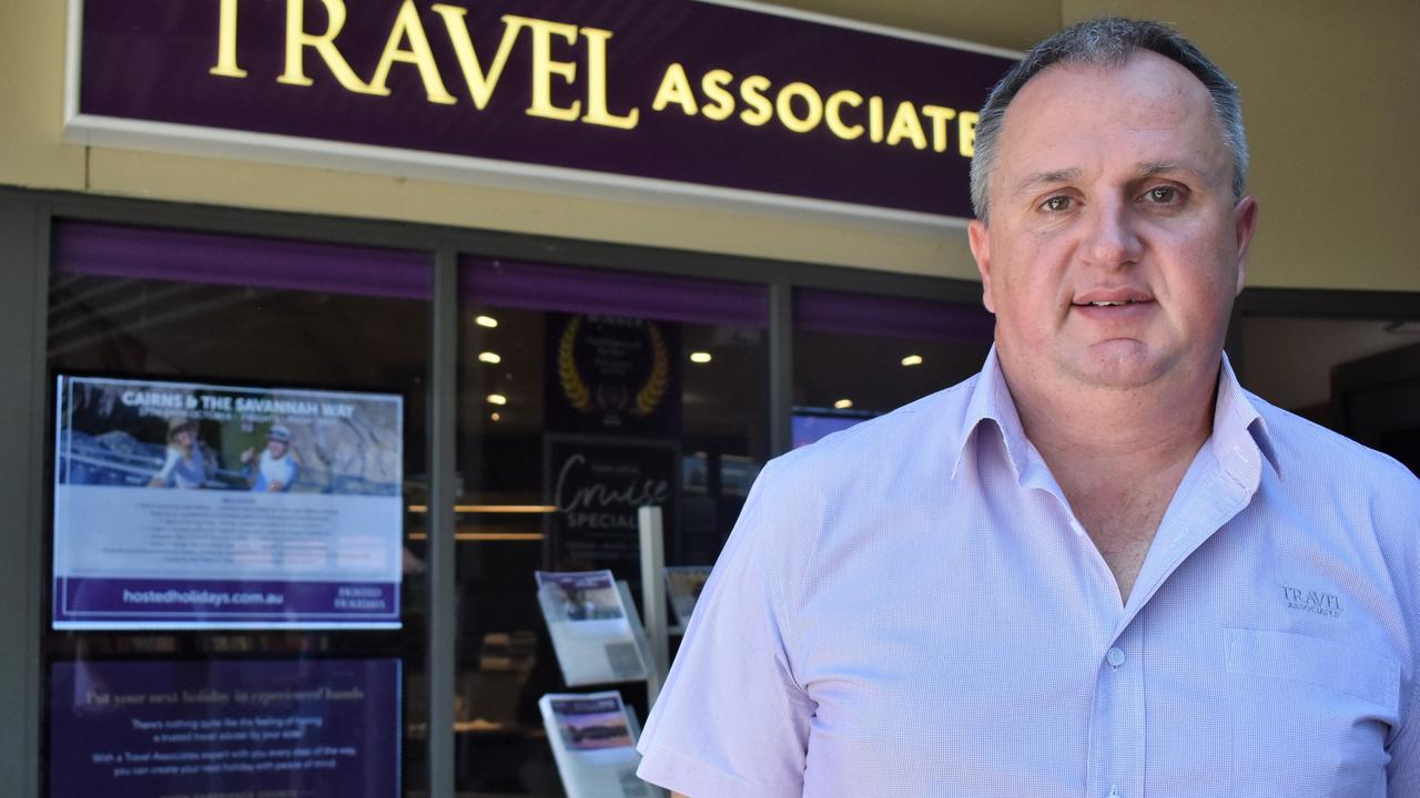 Travel Associates owner Neil Playford has closed two of his four travel agencies and cut 24 staff in a bid to remain open during the Covid-19 pandemic. Picture: Tegan Annett