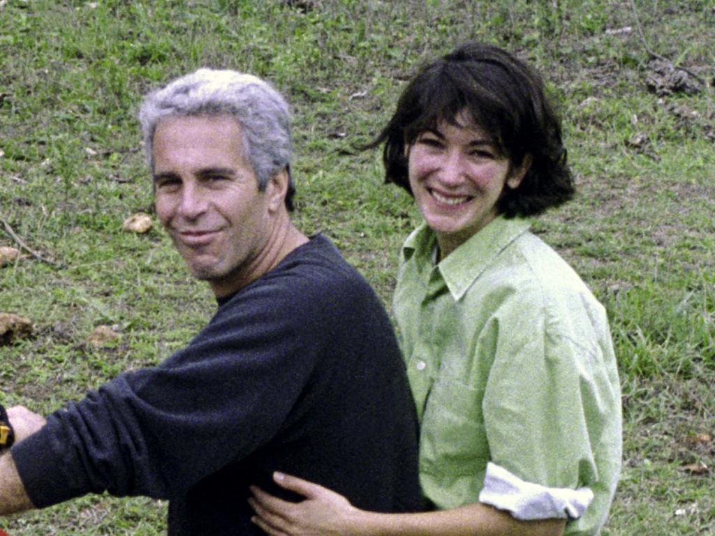 British socialite Ghislaine Maxwell and US financier Jeffrey Epstein. Picture: AFP