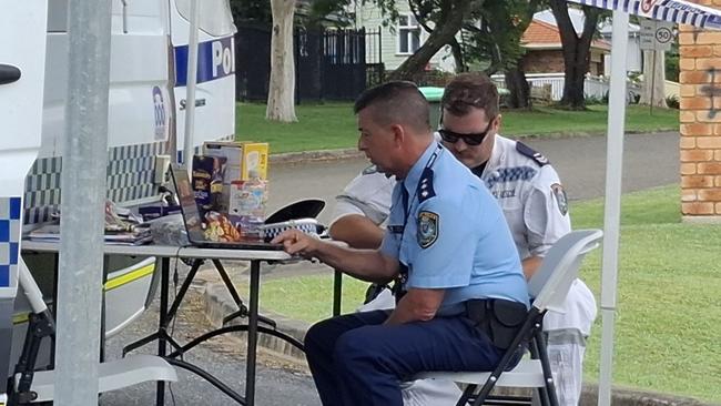 Acting Inspector Nick Dixon coordinating the investigation. Picture: Toni Moon.