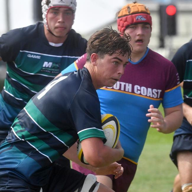 QLD Rugby Union State Championships (17-18 years boys) at the Townsville Sports Precinct. Friday May 23. South Coast against Metro North. Picture: Evan Morgan