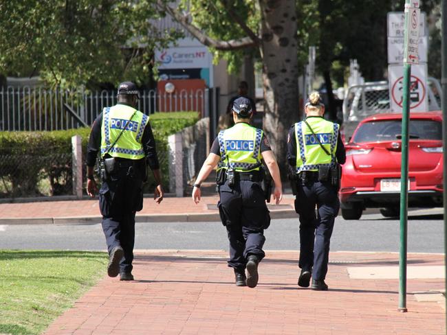 Northern Territory police patrol the streets of Alice Springs. Picture: Gera Kazakov generic