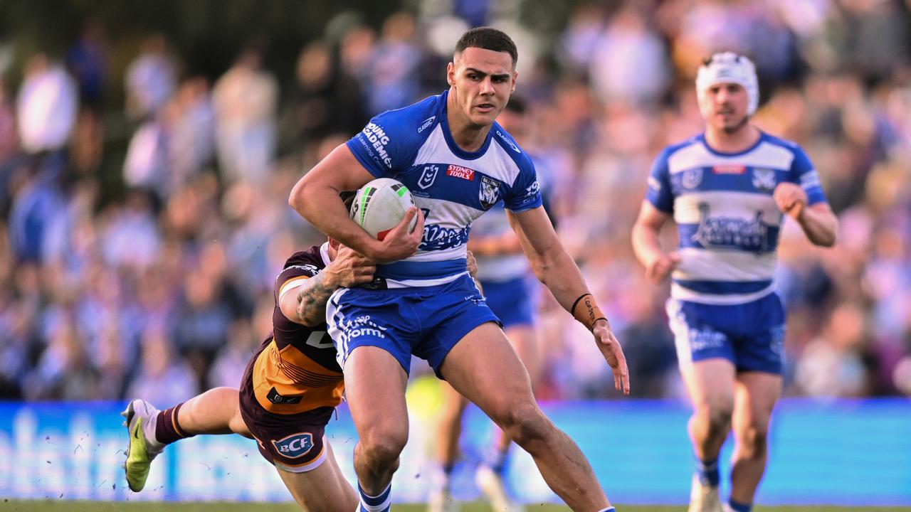 Jacob Kiraz has re-signed with the Bulldogs until the end of 2027. Picture: Getty Images