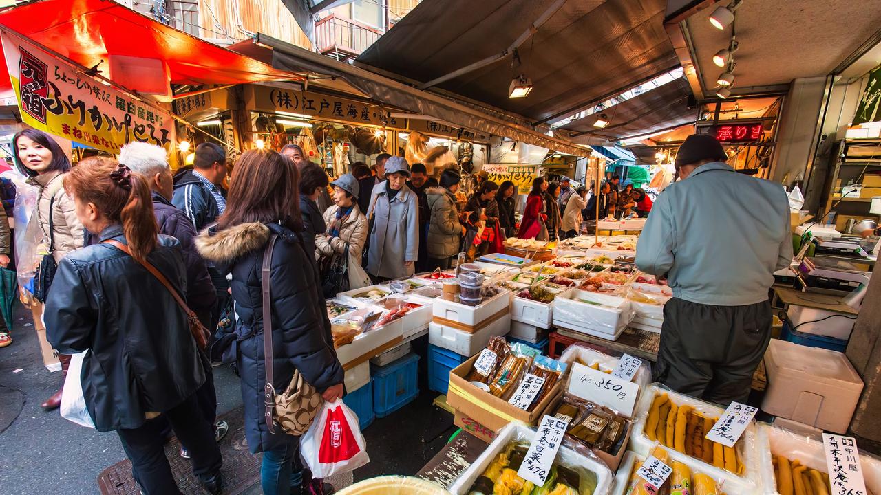The Shibuya fish market is the biggest fish market in Japan and can be visited very early in the morning.