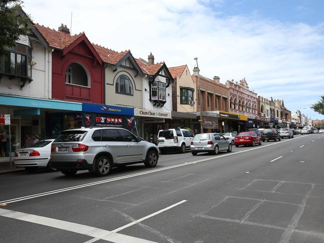Pictured are shops and shoppers on Military Road in Mosman. Picture: Richard Dobson