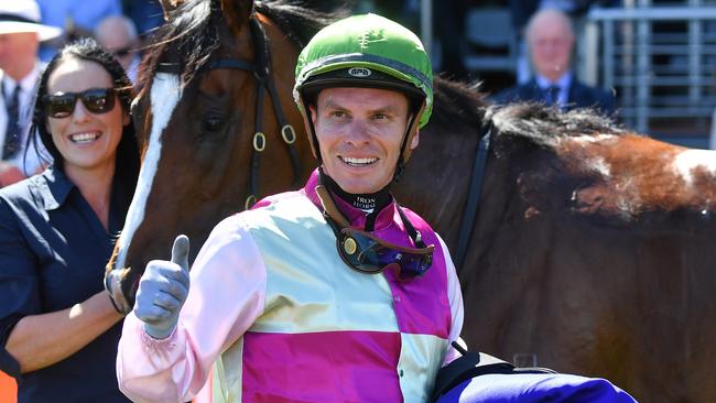 Ben Melham won an international battle to secure the ride on Caulfield Cup favourite Gold Trip. Picture: Racing Photos via Getty Images