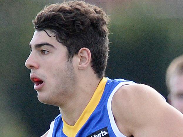 TAC Cup match between Eastern Ranges and Bendigo Pioneers at Highgate Park, Craigieburn. Eastern Rangers Christian Petracca,7 with ball. Pictures: Angie Basdekis