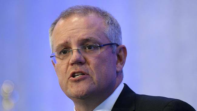 Federal Treasurer Scott Morrison, who has vowed to fully fund the NDIS. Picture: AAP Image/Dan Himbrechts