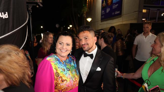 Liliana Ainsley and Peter Andre at the JAFAICAN premiere with Peter Andre at Gold Coast Film Festival at HOTA. Picture, Portia Large.