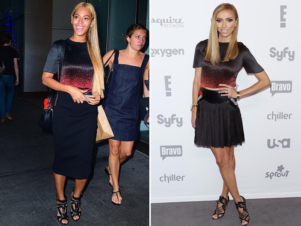 Who wore it better? Beyonce Knowles Giuliana Rancic. Picture: Getty