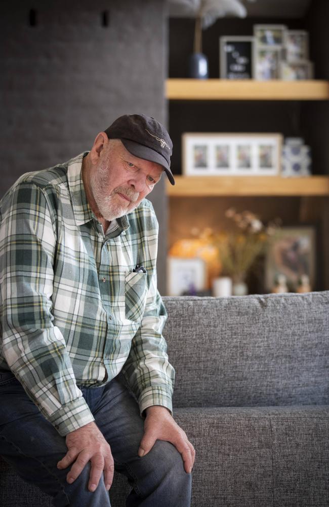 Dennis Page of Bruny Island who is waiting for cancer treatment. Picture: Chris Kidd