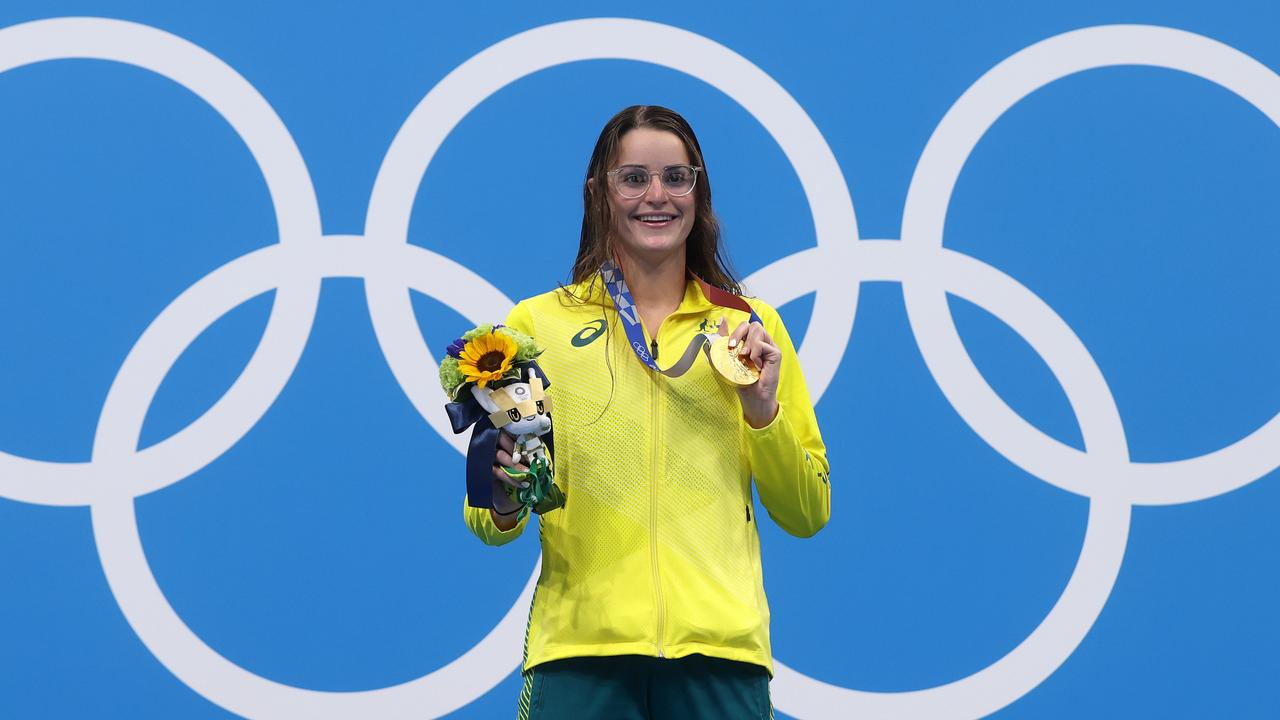 Gold medalist Kaylee McKeown of Team Australia