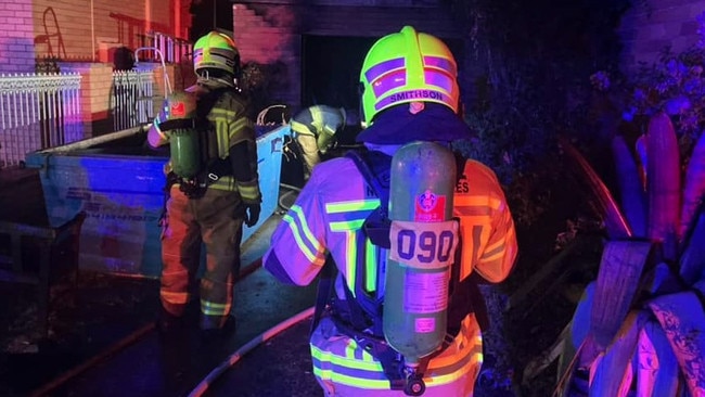 Three people were rushed to hospital. Picture: Fire and Rescue NSW Station 90 Menai