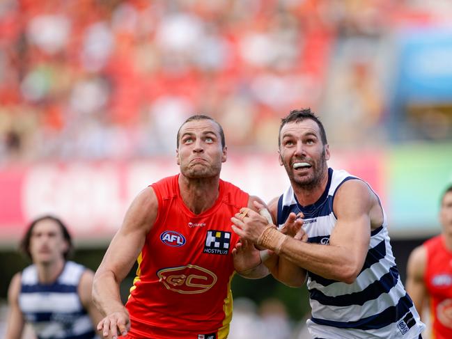 Jonathon Ceglar stepped in for Stanley against Gold Coast. Picture: Russell Freeman/AFL Photos via Getty Images