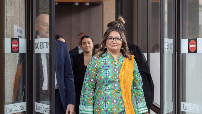 Senator Hanson was ordered to pay Senator Faruqi’s (pictured) costs and delete the post. Picture: NewsWire / Monique Harmer