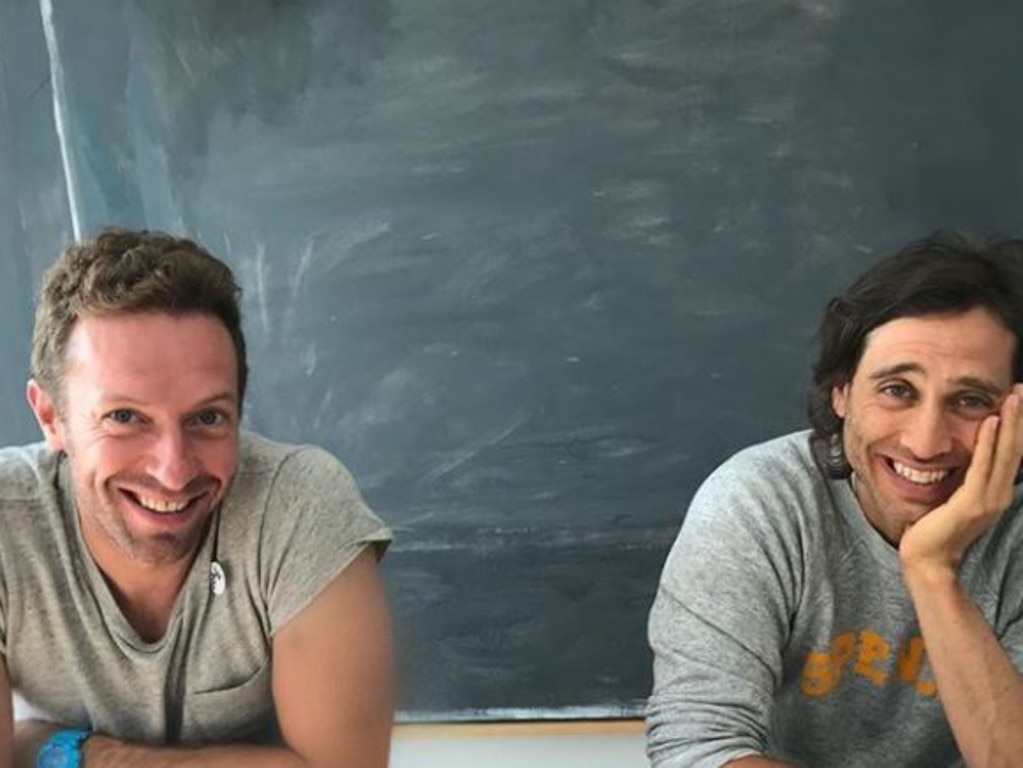 Chris Martin (L) and Brad Falchuk (R). Picture: Instagram