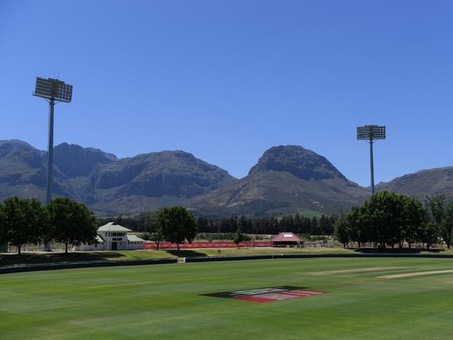 An empty Boland Park after the cancellation of the South Africa-England one-dayer. Picture: Getty Images