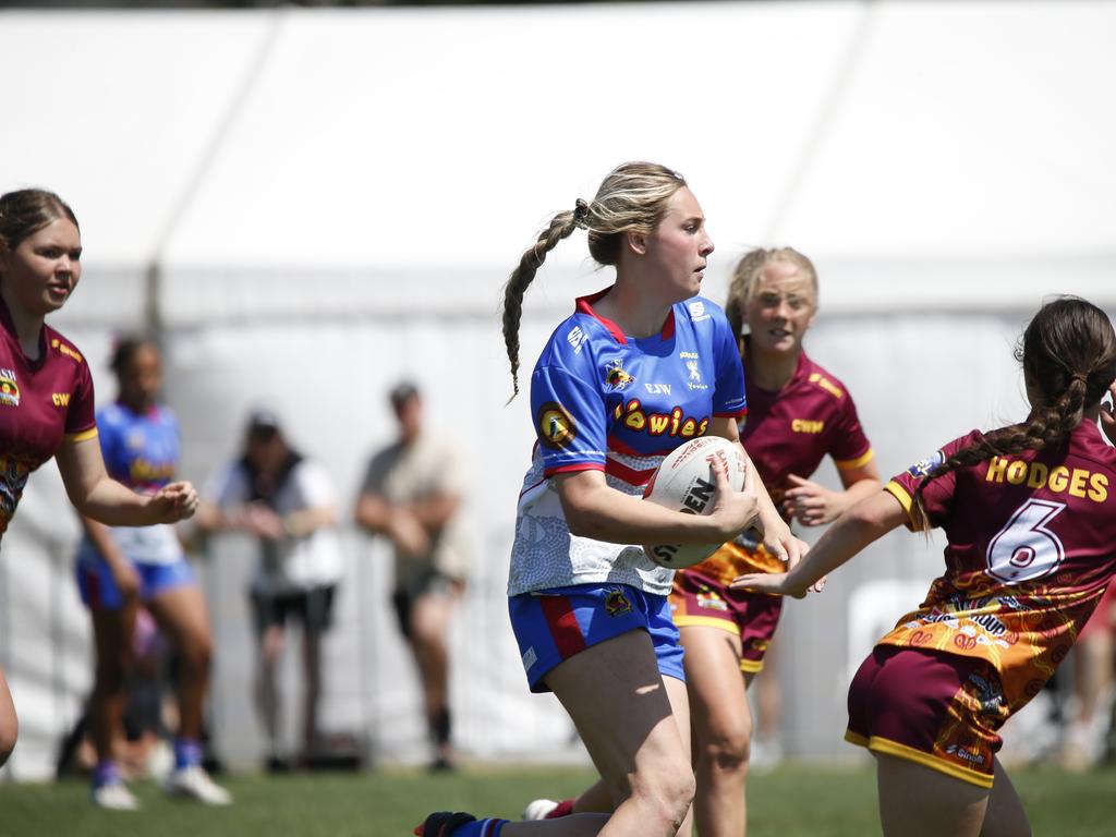 Koori Knockout - Day 4 Girls 15s GF Newcastle Yowies v Central West Maliyan Monday, 7 October 2024 Hereford St, Bathurst NSW 2795, Australia, Picture Warren Gannon Photography