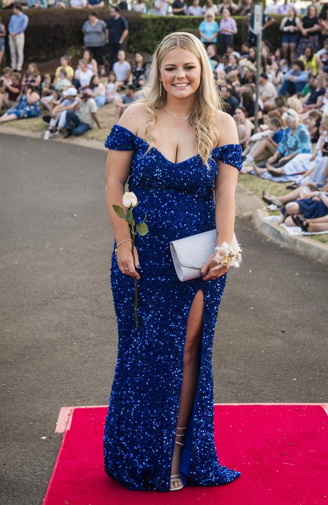 Tianna Armstrong at Harristown State High School formal at Highfields Cultural Centre, Friday, November 17, 2023. Picture: Kevin Farmer