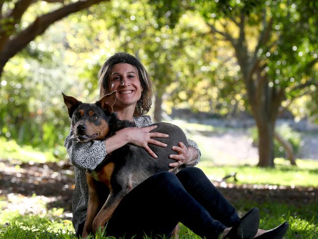 SMARTdaily’s vet columnist Dr Magdoline Awad with kelpie, Blue. Picture: Toby Zerna