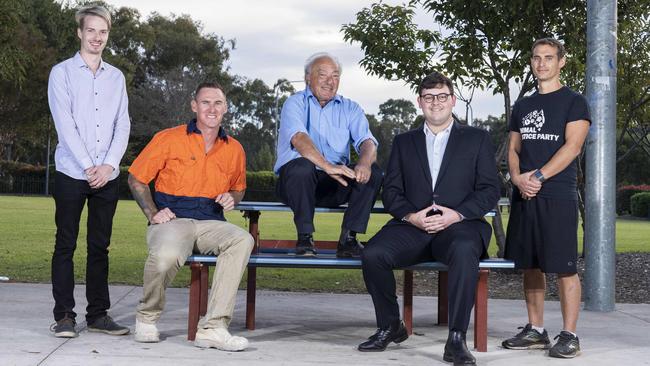 Five of the federal candidates for the Macarthur electorate, vying for your vote on May 18. Picture: Matthew Vasilescu