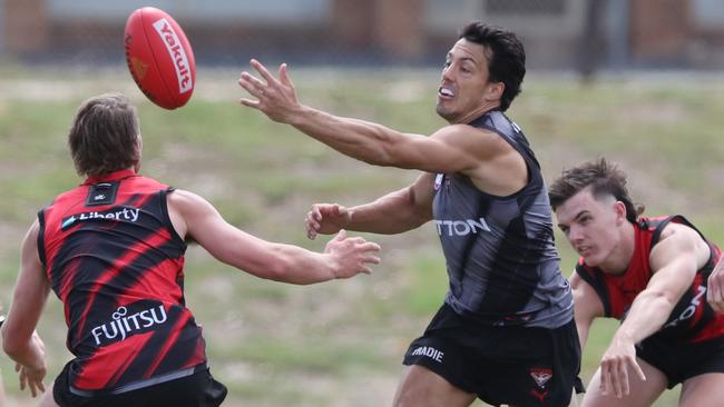 Jade Gresham at Essendon AFL training. Friday, January 24. 2025. Picture: David Crosling