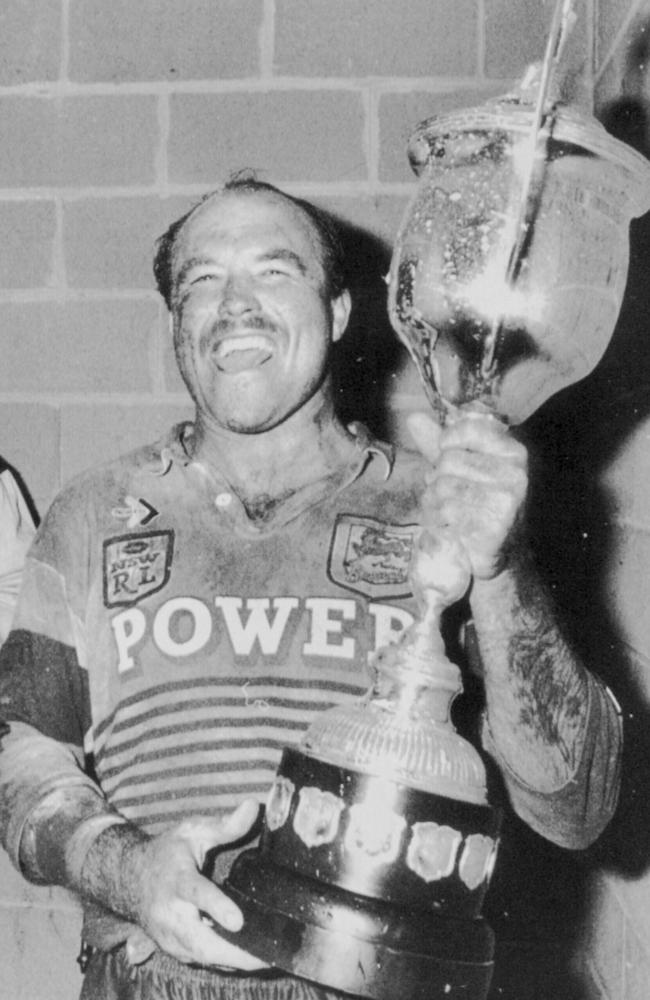 Wally Lewis with the Panasonic Cup in 1989.