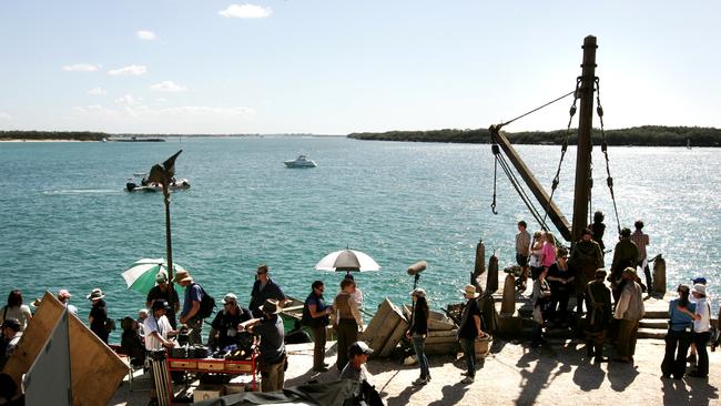 Book 3 of The Chronicles Of Narnia by CS Lewis, Voyage of the Dawn Treader filmed on the set built at The Spit.