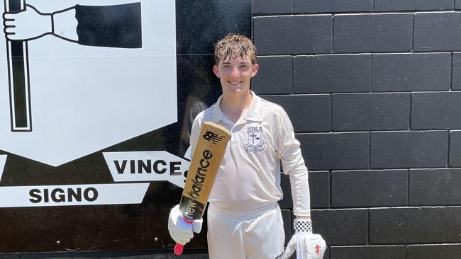 Iona College's Joshua Ritchie who scored a hundred.