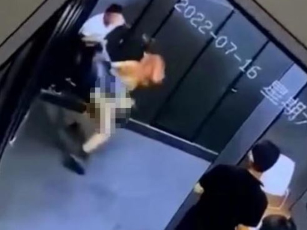 The man ripped off the woman’s coat as she attempted to escape.