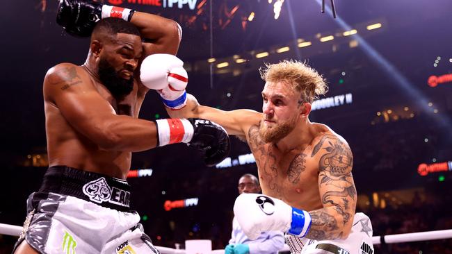 Paul flattened Woodley in December. (Photo by Mike Ehrmann/Getty Images)