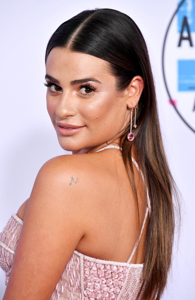 Lea Michele put her back into it. Picture: Getty Images