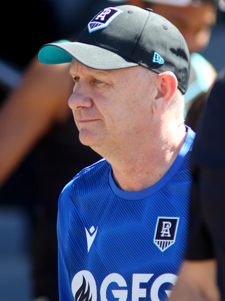 Port Adelaide coach Ken Hinkley. Picture: Kelly Barnes