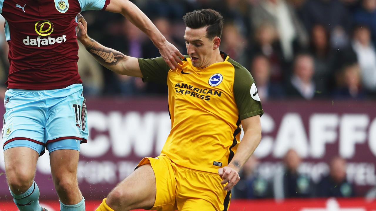 Lewis Dunk of Brighton is being targeted by Leicester City.