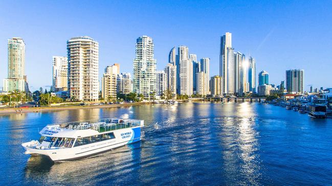 Wyndham Cruises has rebranded to Sea World Cruises and has launched a new ferry service between Surfers Paradise and Sea World. Picture: Sea World Cruises. 