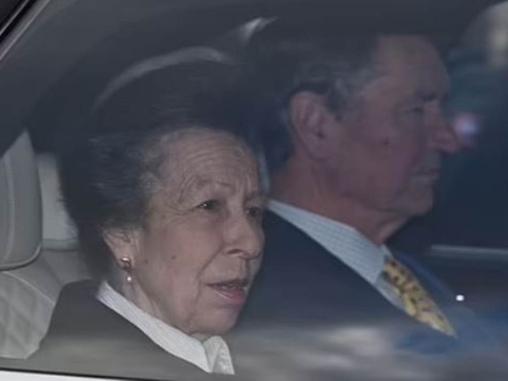 Princess Anne and her husband, Sir Timothy Laurence, arrive at Buckingham Palace. Picture: Supplied