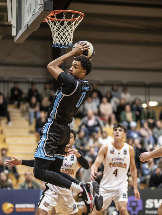 Basketball. Hobart Chargers v North West Thunder. NBL1 season opener. Chargers Jonathon Mines in action. Picture: Eddie Safarik