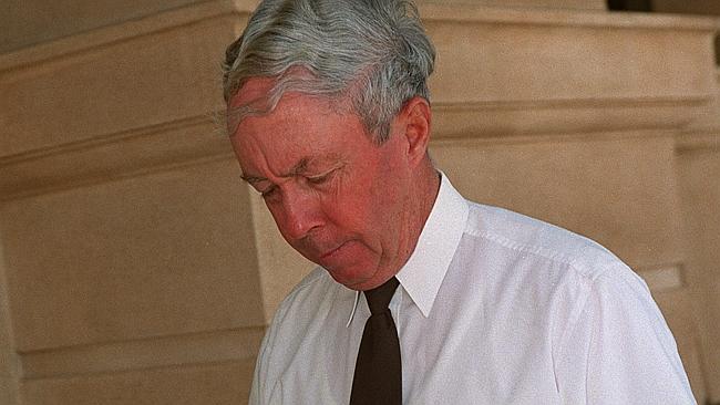 Former magistrate Peter Liddy outside the Supreme Court in 2001.