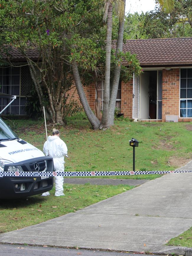 The Narara home Dilosa and McHenry lived together at, which began a crime scene as police investigated the death of Ms Easey.