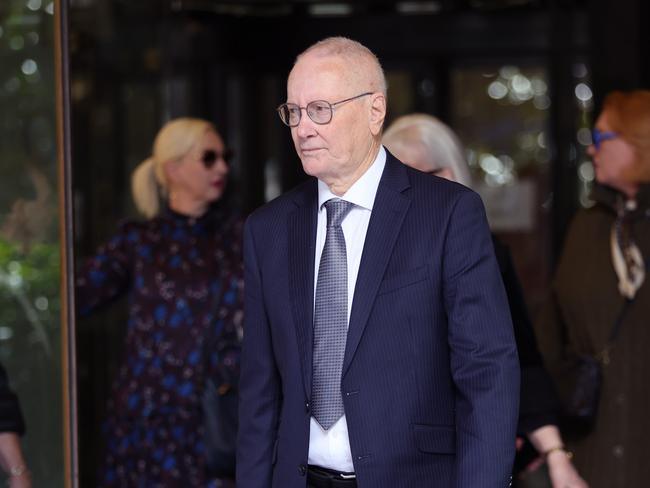 SYDNEY, AUSTRALIA - NewsWire Photos JULY 19, 2024: Robert Wotton pictured leaving Downing centre courts, Sydney CBD. A psychiatrist is appealing his intensive corrections order for the "extreme act of betrayal" of sexually abusing a patient on his therapist's couchPicture: NewsWire / Damian Shaw