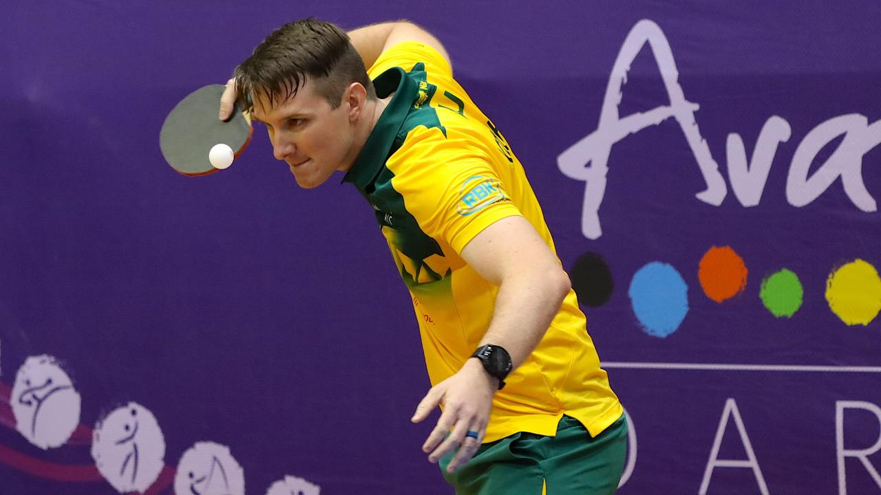 Rockhampton's Joel Coughlan won a silver medal at the Tokyo 2021 Paralympic Games. Photo: Table Tennis Australia