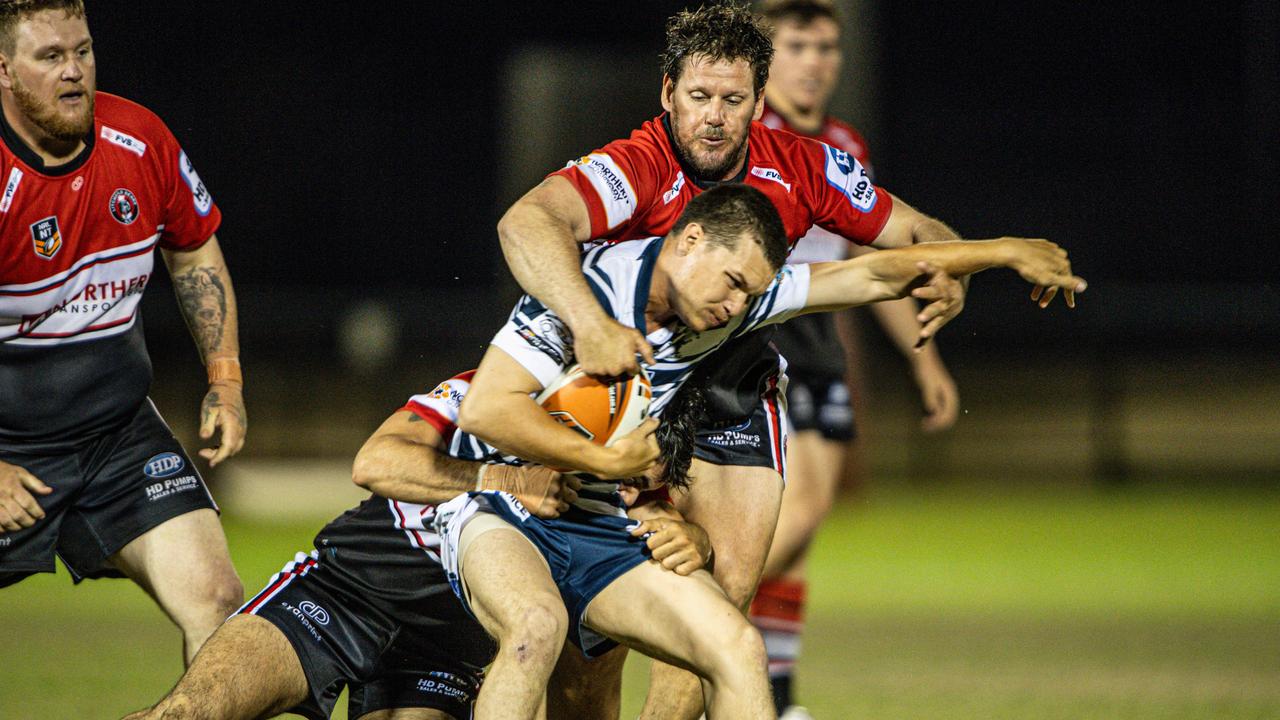 Issac Seden-kurnoth as the Darwin Brothers take on the Litchfield Bears in the 2023 NRL NT prelim final. Picture: Pema Tamang Pakhrin