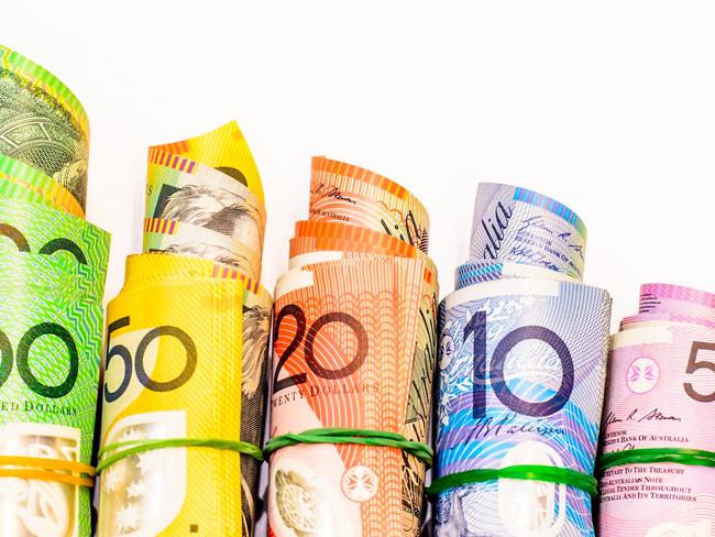 Colourful Australian banknotes contain rendered animal fat, news which has come as a shock to vegans. Picture: Stock