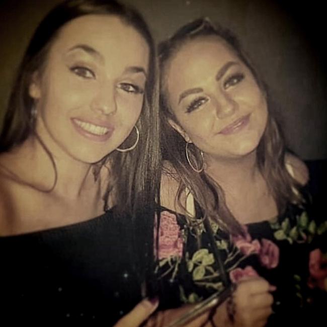 Cariad (right), before she was hospitalised, with her sister Shannon. Picture: Caters News