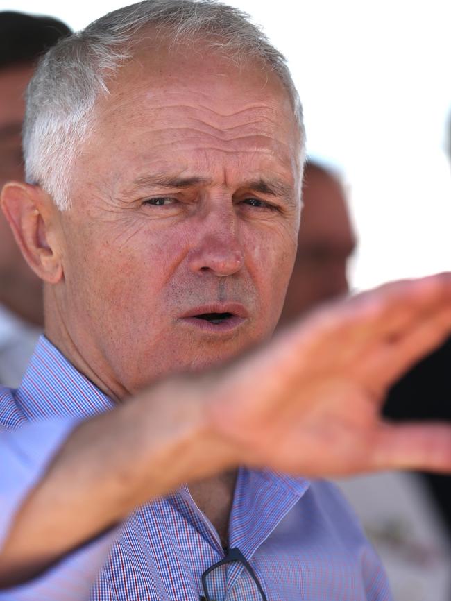 Prime Minister Malcolm Turnbull in Brisbane. Picture: Lyndon Mechielsen/The Australian