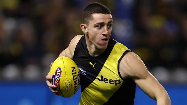 Richmond’s Jason Castagna continues to struggle in front of goal, but it’s another area in his game which is really hurting the Tigers. Picture: Michael Klein