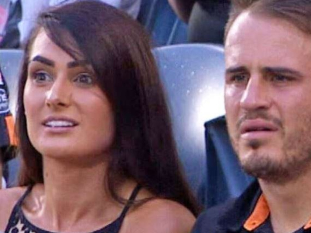 Arabella del Busso and Josh Reynolds pictured during their relationship. Picture: Nine