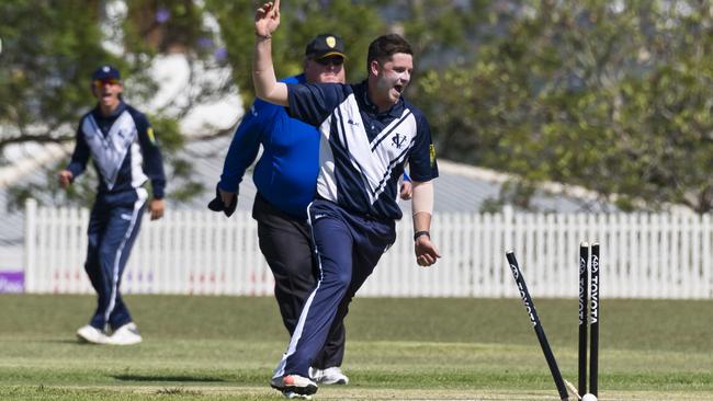 Jack Rietschel of Victoria against Queensland in Australian Country Cricket Championships in 2020. Picture: Kevin Farmer