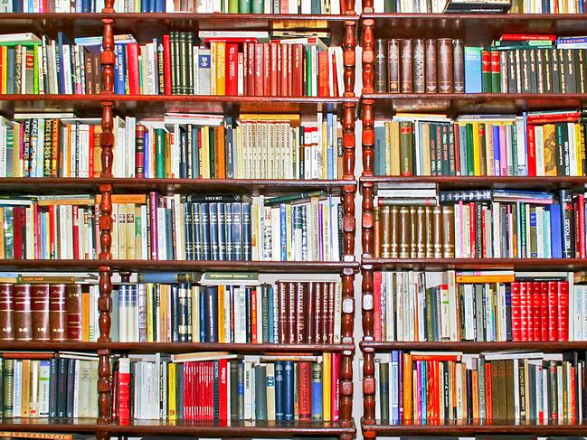 Book shelf. Shelves. Books. Library. Generic image.